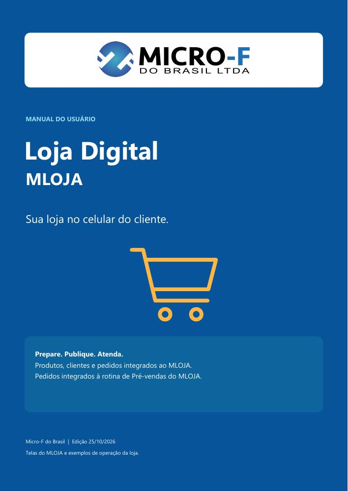 Capa do novo manual da Loja Digital no MLOJA